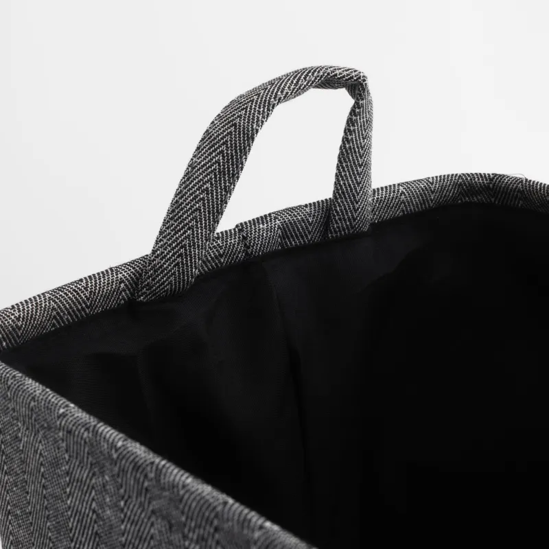 Сумка для хранения белья, 35х25х40 см, с ручками, полиэстер, прямоугольная, серая, Navy, image-5