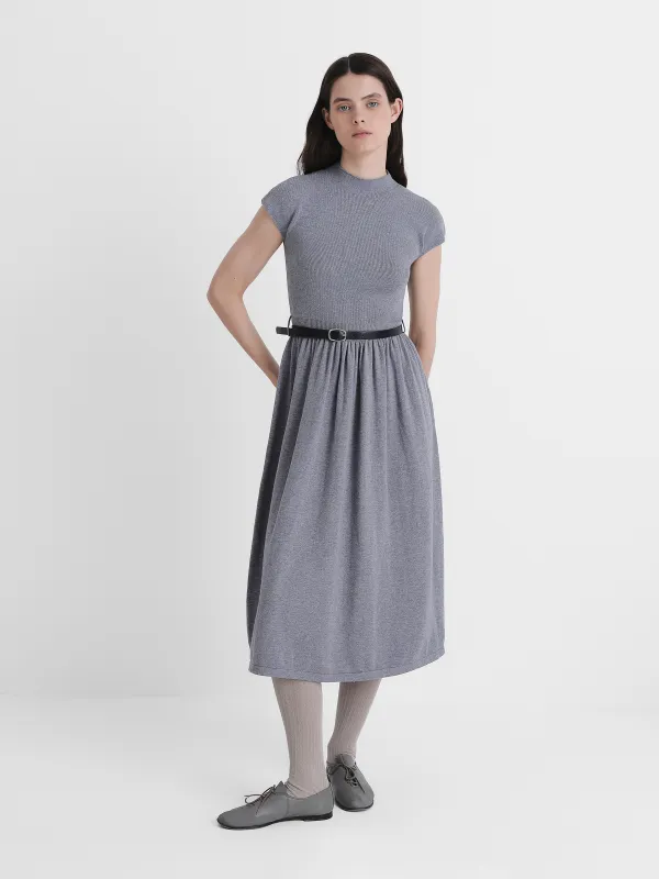 Платье c коротким рукавом, с ремнем, Erkilia, image-0