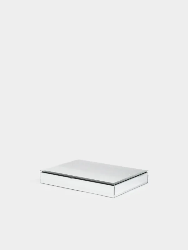 Шкатулка для украшений, 25х18 см, стекло, зеркальная, Actress, image-0