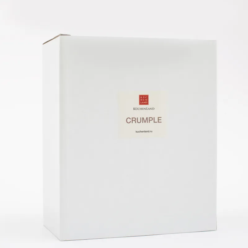 Салатник, 15х6 см, 450 мл, фарфор P, с золотистым кантом, Мятый эффект, Crumple gold, image-6