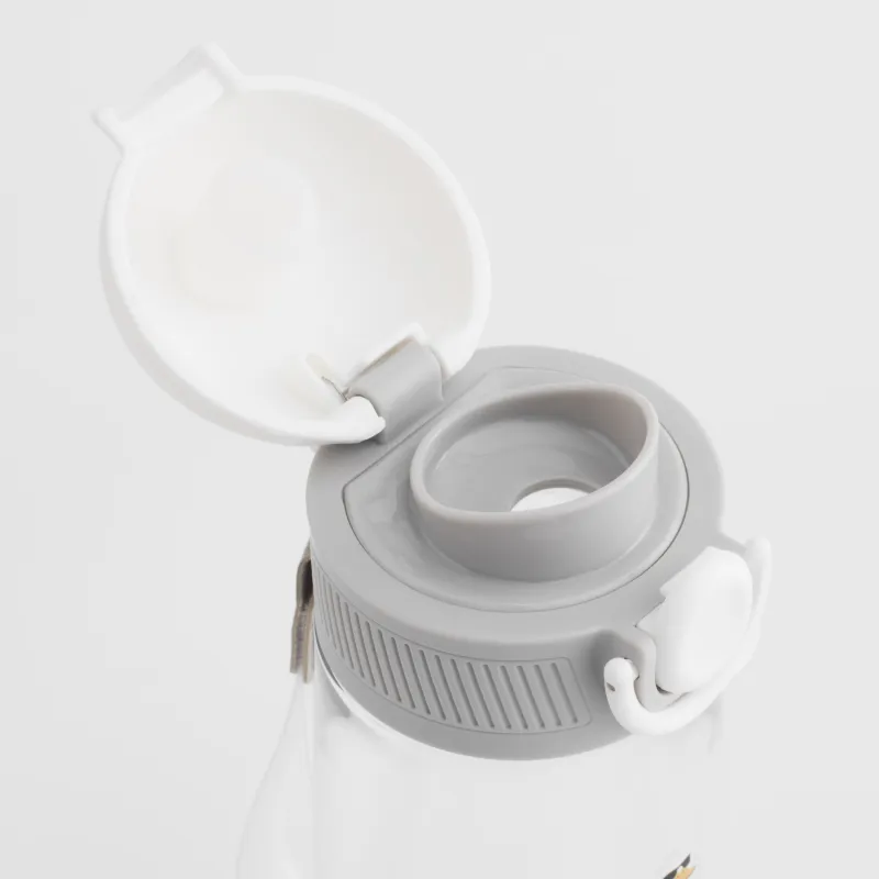 Бутылка, детская, 600 мл, с ремешком, тритан, серая, Гусь, Kiddy, image-2