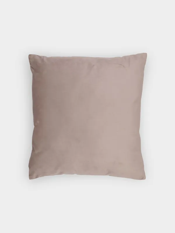 Подушка декоративная, 45х45 см, стеганая, вельвет, серая, Ромбы, Sewing, image-1