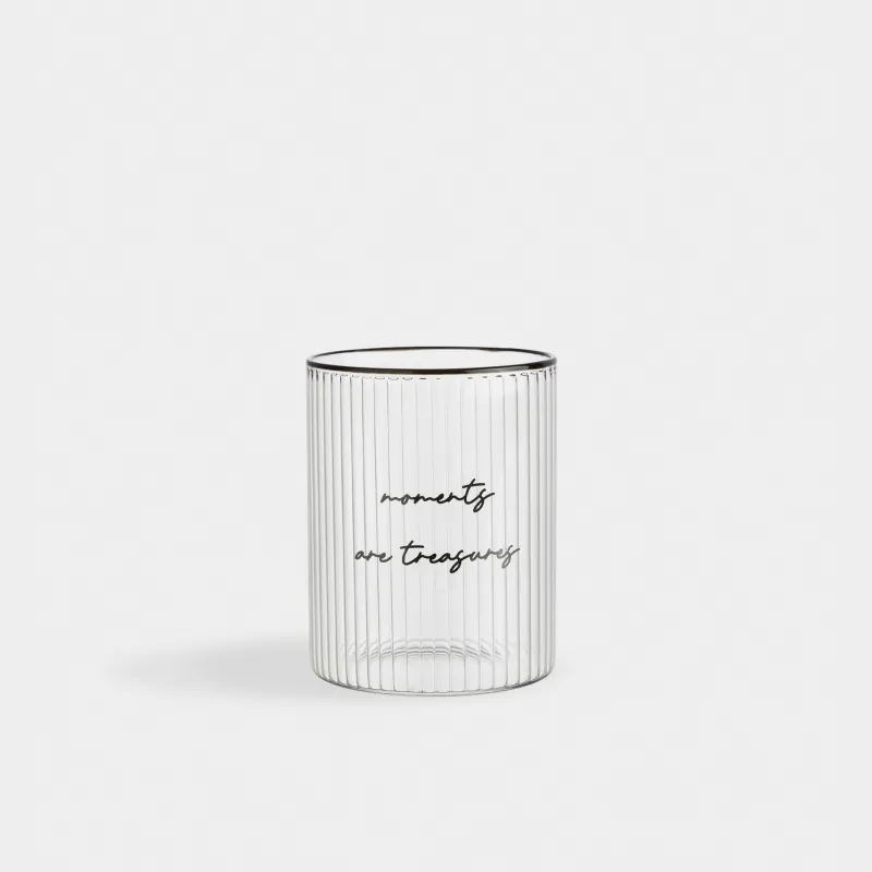 Стакан, 420 мл, Moments are treasure, Ribby font