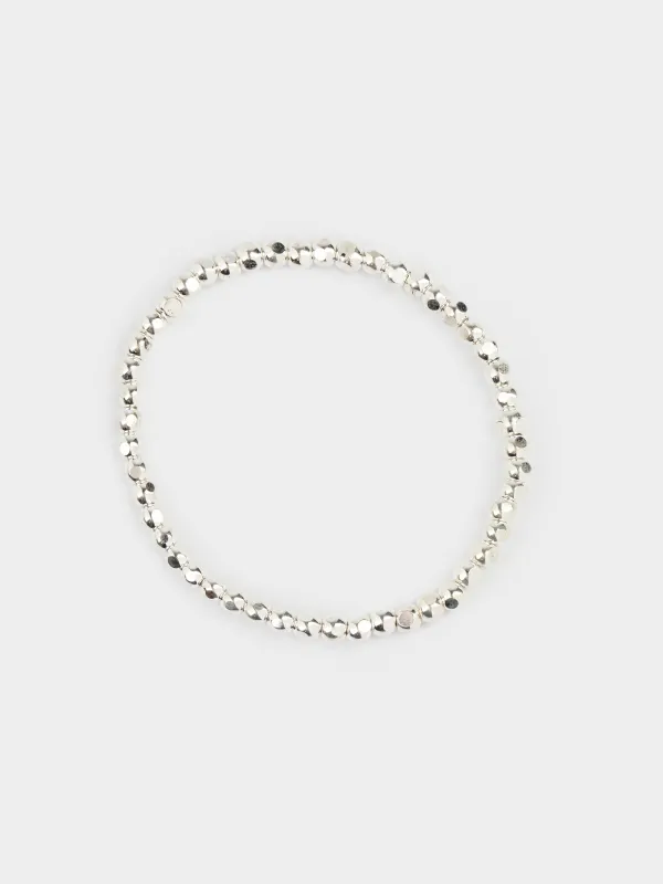 Набор браслетов, 18 см, 3 шт, стекло/пластик, цветной, Бусины, Pearl color, image-3