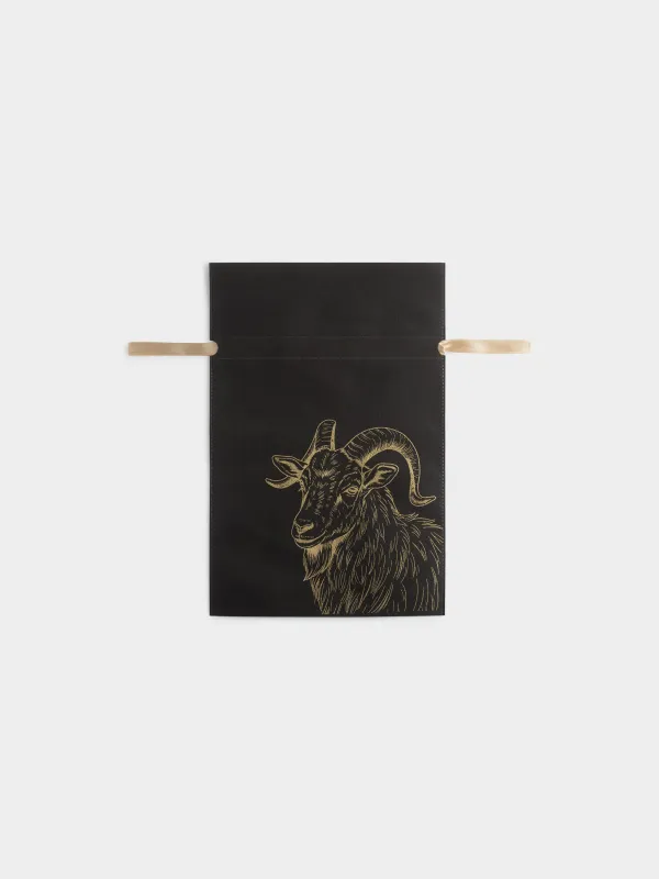 Мешок подарочный, 30х45 см, с завязками, Козел, Ardent goat, image-0