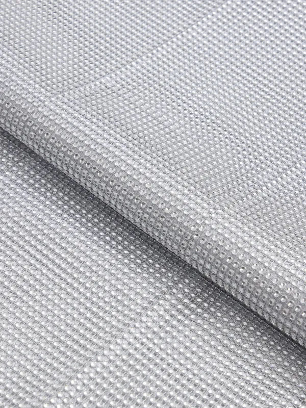 Дорожка настольная, 40х160 см, со стразами, полиэстер/полипропилен, серебристая, Rhinestones, image-1