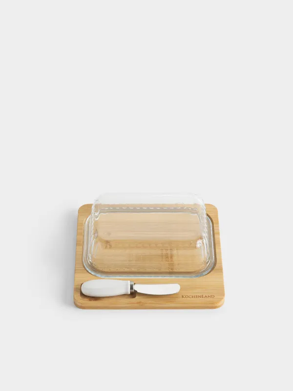 Масленка, с ножом, молочная, Milk kitchen, image-3