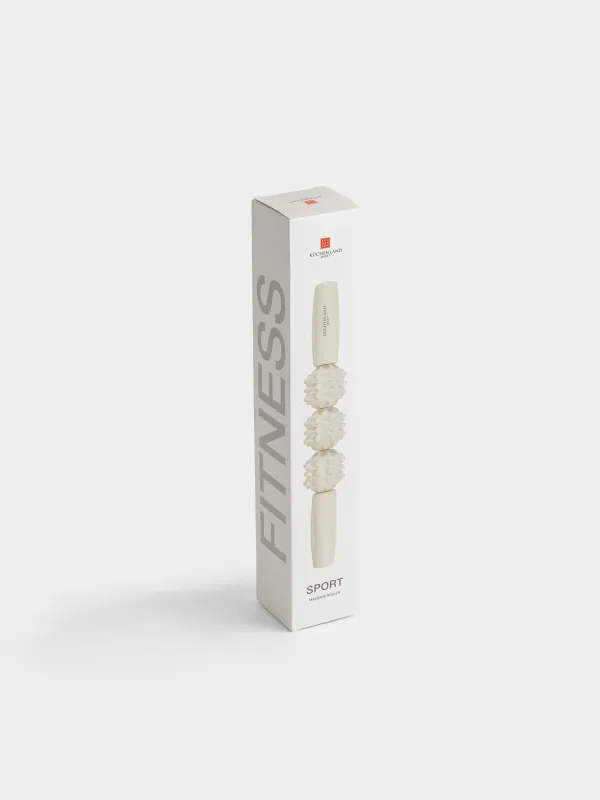 Ролик массажный, 31 см, для йоги и фитнеса, пластик, молочный, Sport, image-5