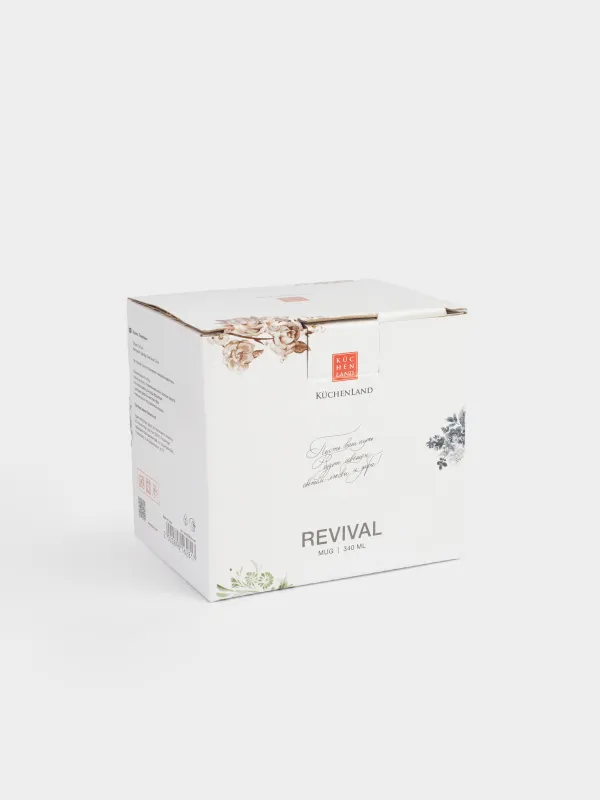 Кружка, 340 мл, фарфор N, бело-золотистая, Пожелание, Revival, image-5