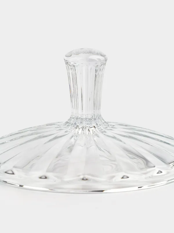 Конфетница, 24x16 см, на ножке, с крышкой, стекло Р, Alpine, image-7