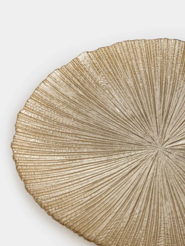 Тарелка закусочная, 21 см, стекло, шампань, Angle, image-4