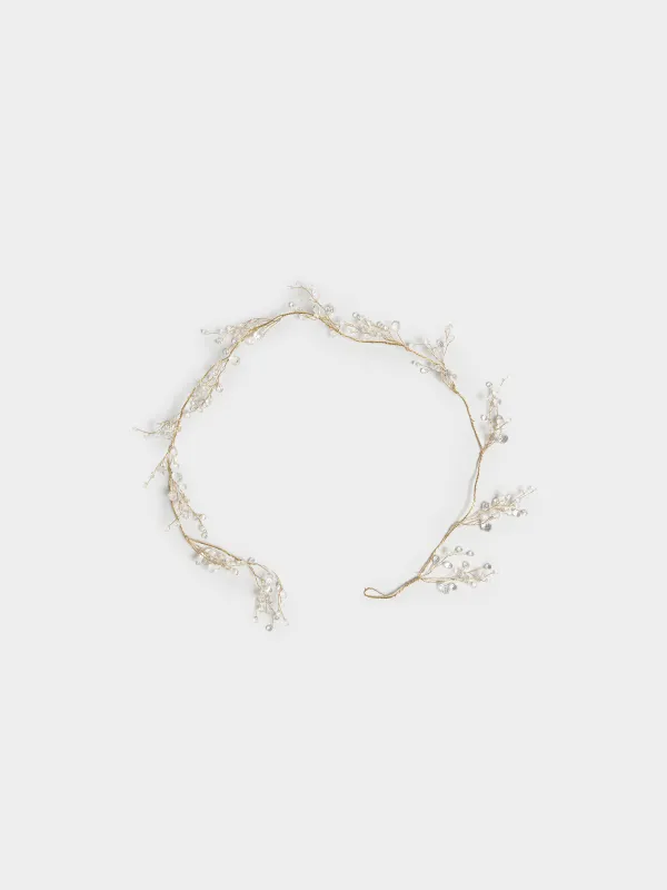 Ветка-гирлянда декоративная, 1,2 м, Кристаллы, Crystal decor, image-0