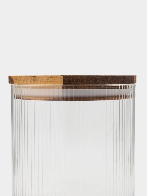 Банка для сыпучих продуктов, 900 мл, Ravi wood, image-4