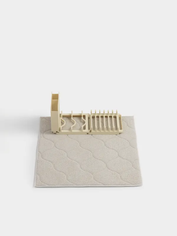 Коврик для сушки посуды с подставкой, 40х50 см, Beige clean, image-1