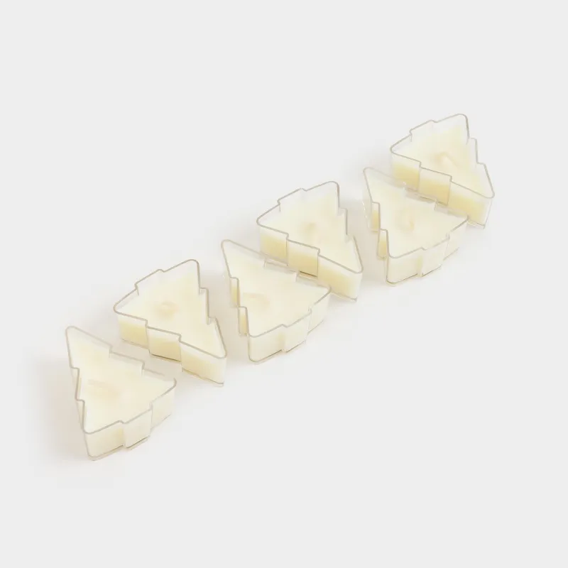 Свеча ароматическая, 5 см, 6 шт, Sweet Almond Macaroon, Елки, Fragrance candle, image-3