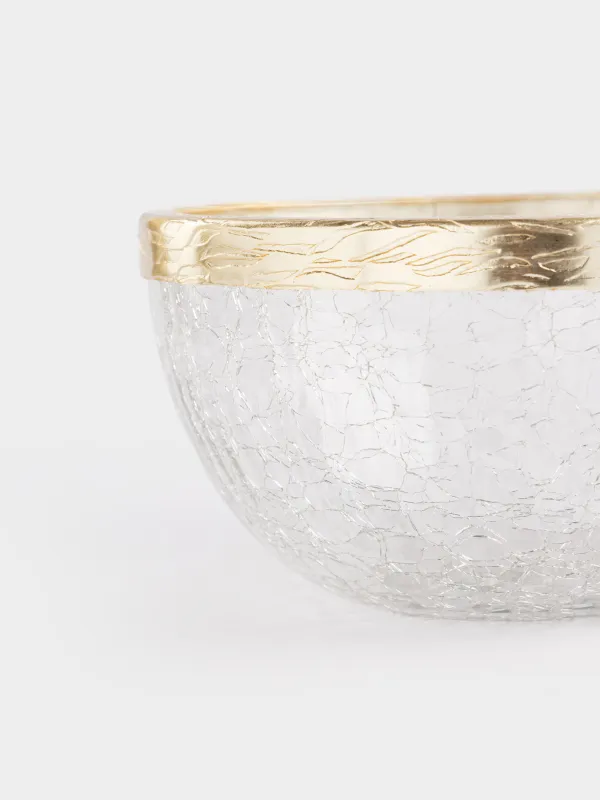 Пиала, 14х17 см, стекло/металл, золотистая, Олень, Arctic deer, image-5