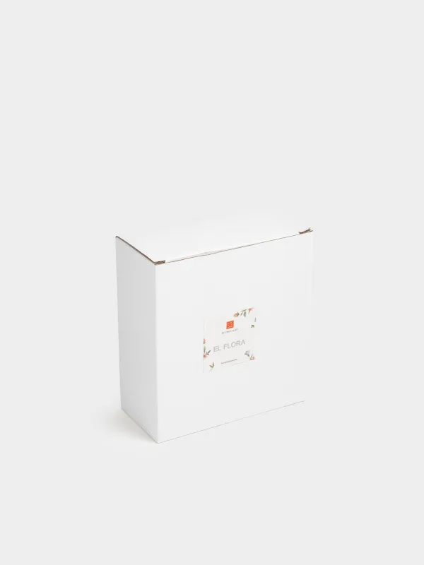 Салатник, 15х6 см, 440 мл, керамика D, молочный, Нежные цветы, El flora, image-4