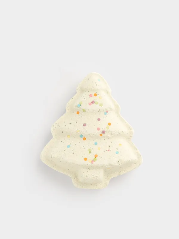 Бомбочка для ванны, 100 гр, зеленая, Виноград, Елочка, Christmas spa, image-0