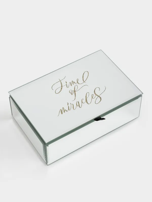 Шкатулка для украшений, 15x10 см, стекло, Glossy, image-1