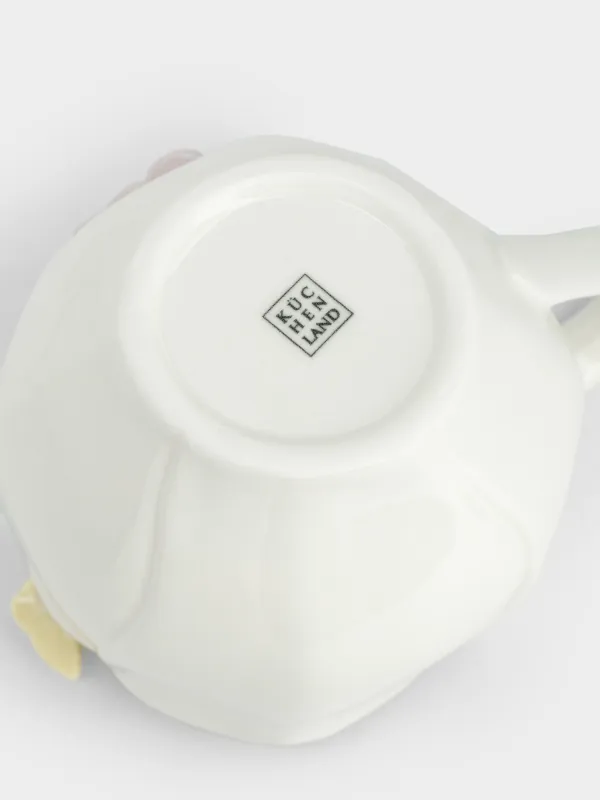 Кружка, 470 мл, фарфор P, молочная, Бабочки, Butterfly, image-4