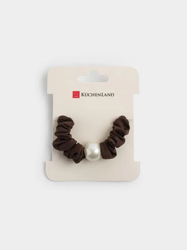 Резинка для волос, 6 см, сатин/пластик, Silk, image-3