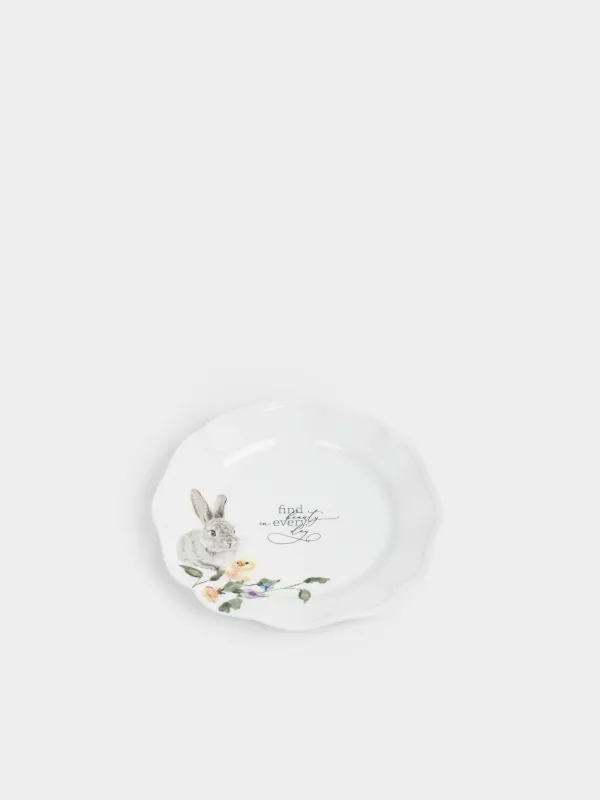 Тарелка закусочная, 19 см, Кролик и цыпленок, Rabbit Easter, image-2