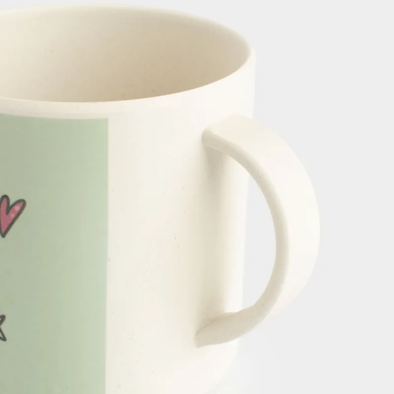 Кружка, детская, 350 мл, бамбук, зеленая, Девочки в платьях, Sweet loli, image-5