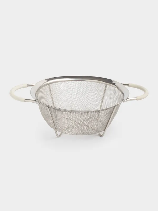 Дуршлаг, 20 см, с двумя ручками, сталь/силикон, серый, Tammy, image-1