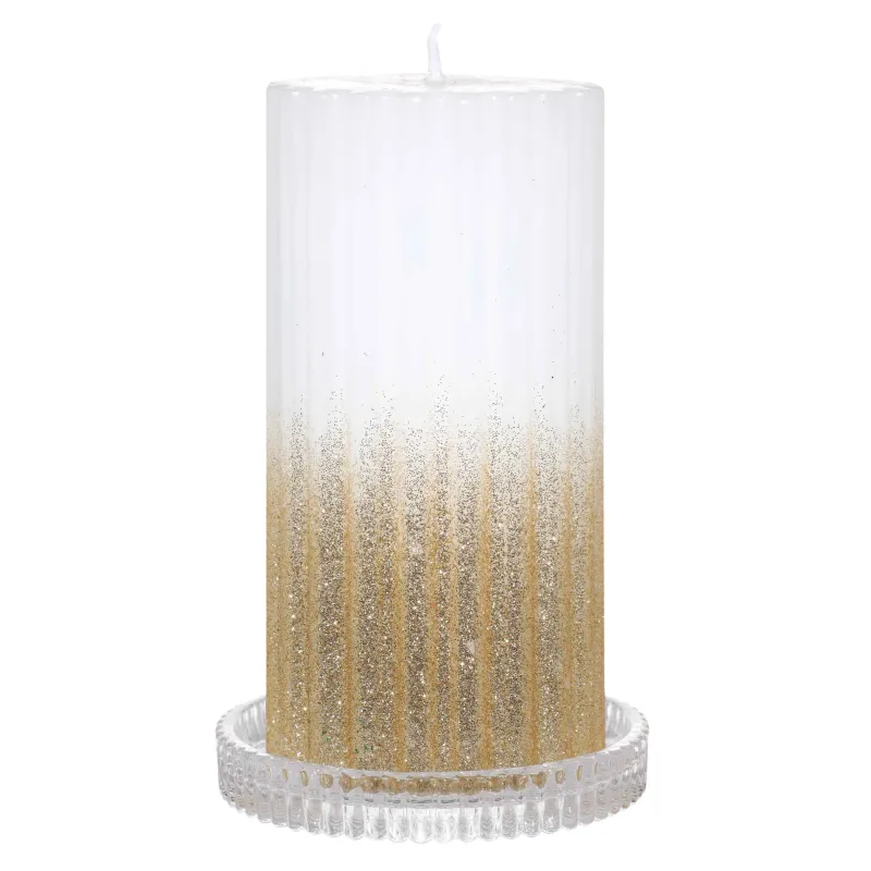 Подсвечник, 9 см, для цилиндрической свечи, стекло, Ribby, image-4