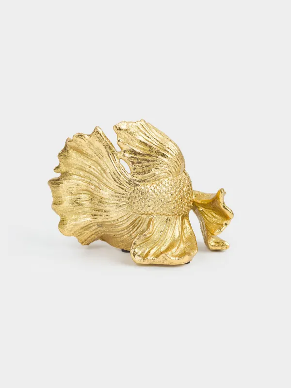 Статуэтка, 8 см, полирезин, золотистая, Рыбка, Goldfish, image-1