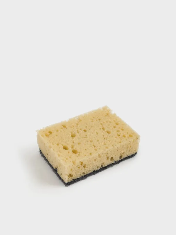 Губка для мытья посуды, 10х7 см, 5 шт, поролон/абразив, черно-бежевая, Black clean, image-3