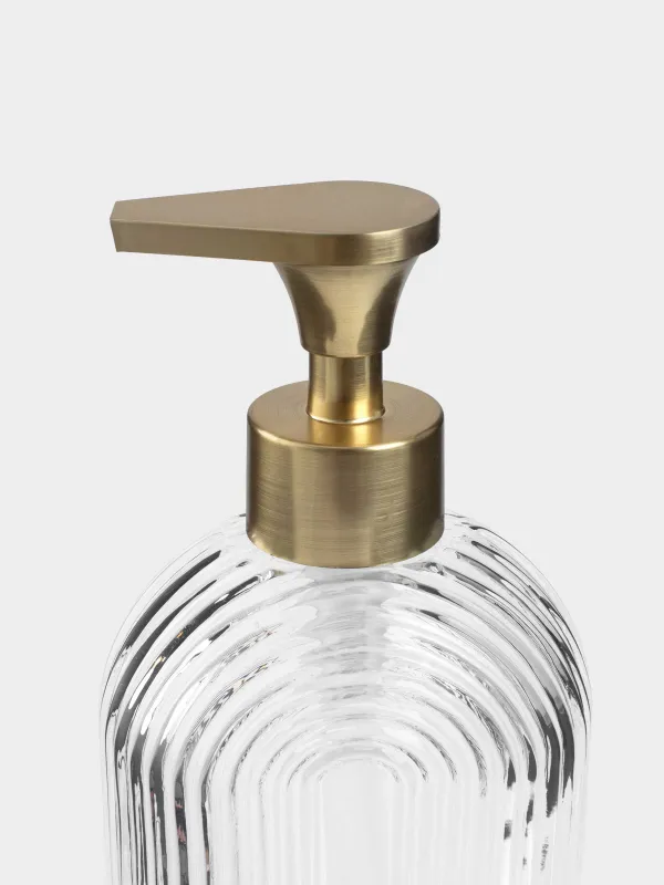 Диспенсер для жидкого мыла, 300 мл, стекло/пластик, Arch, image-3