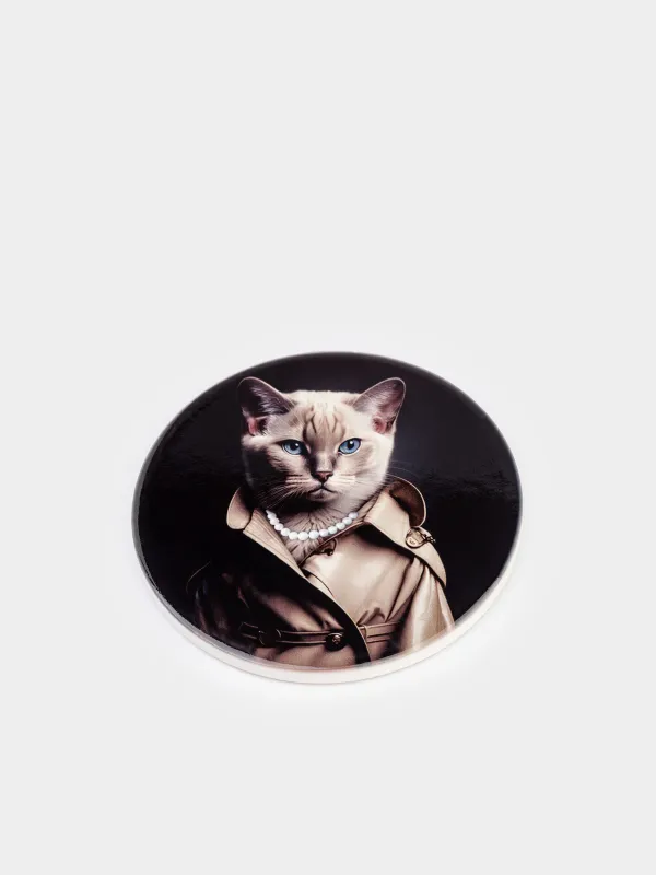 Подставка под кружку, Кошка в пальто, On style, image-1