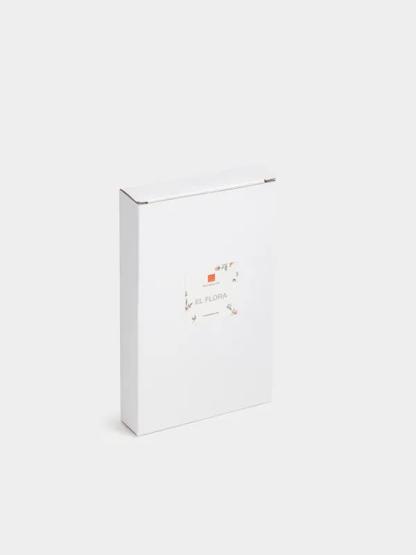 Подставка под ложку, 20 см, керамика D, молочная, Нежные цветы, El flora, image-5