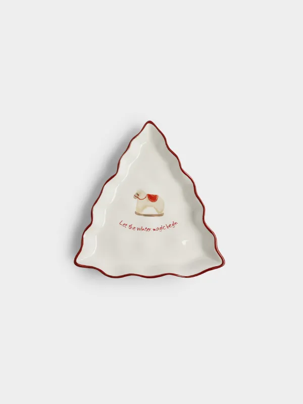 Блюдо, 20х19 см, Елка, Овечка, Christmas tree, image-2
