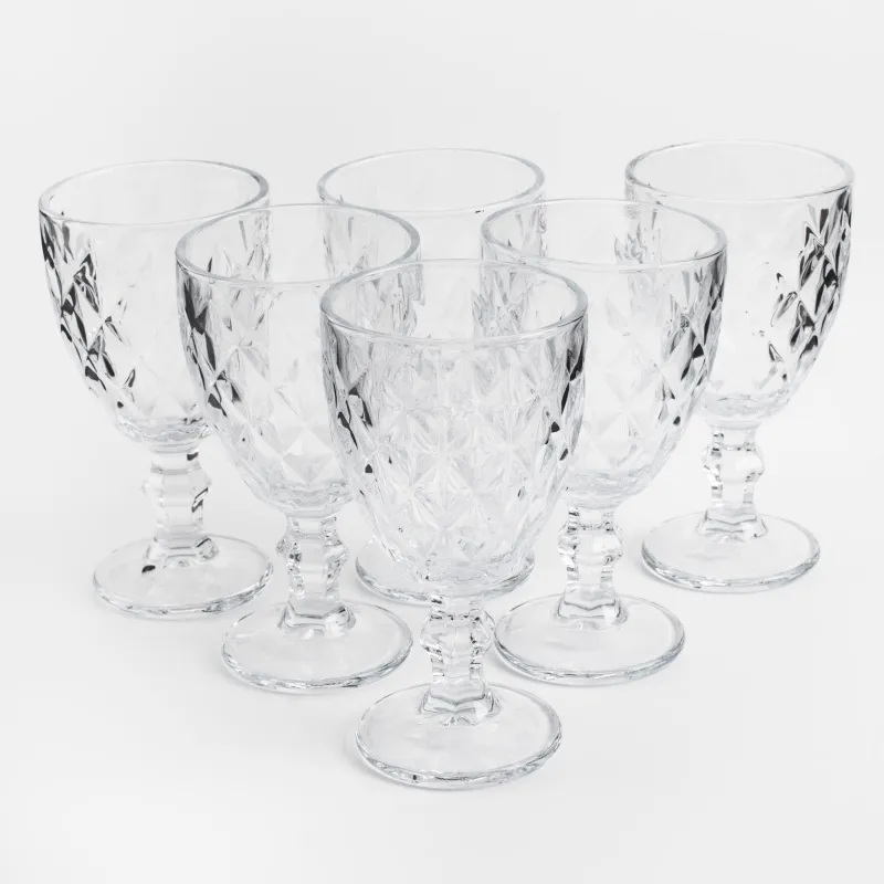 Бокал-кубок для вина, 360 мл, 6 шт, стекло Р, Rhomb, image-3