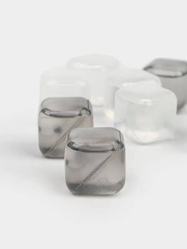 Набор кубиков для охлаждения напитков, 10 шт, пластик, белый/серый, Cool party, image-1