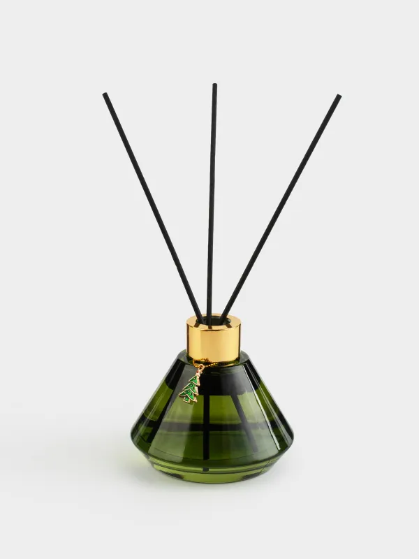 Ароматический диффузор, 120 мл, с подвеской, зеленый, Fresh Lemongrass, Елка, Redolent, image-0