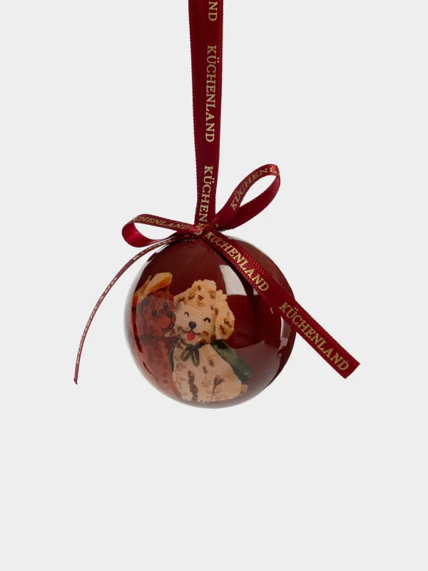 Игрушка елочная, 5 см, Шар, Мальтипу, Ball print, image-1