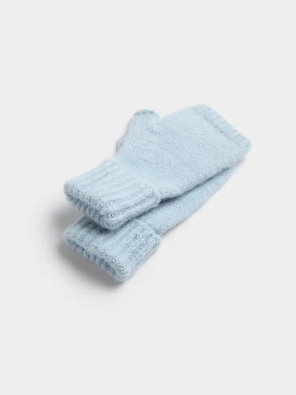 Митенки из смесового трикотажа с добавлением шерсти Knitting fuzz, image-1