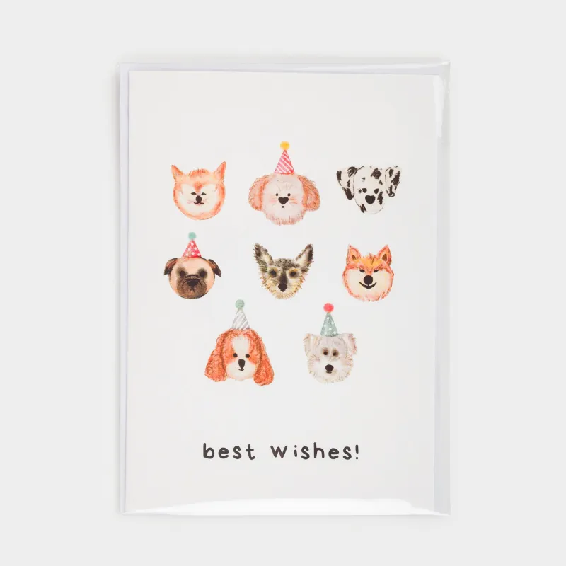 Открытка подарочная, 12х17 см, бумага, серая, Собаки, Birthday, image-6