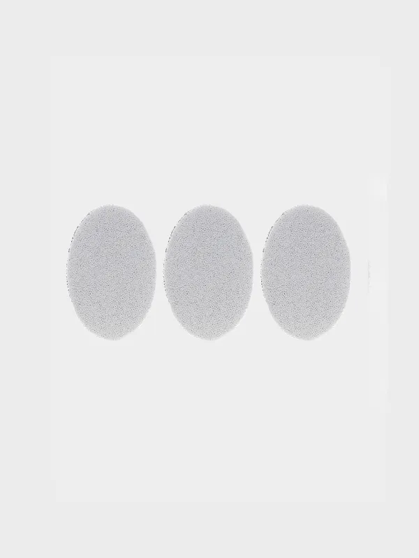Губка для мытья посуды, 9х6 см, 3 шт, абразив, овальная, черно-белая, Black clean, image-2