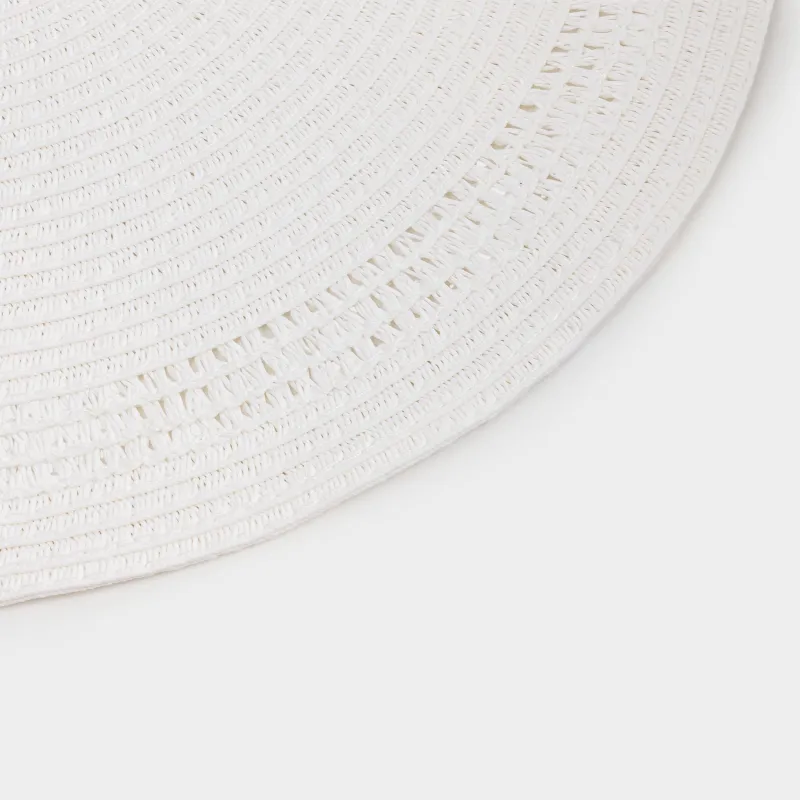 Салфетка под приборы, 38 см, целлюлоза, круглая, белая, Straw, image-4