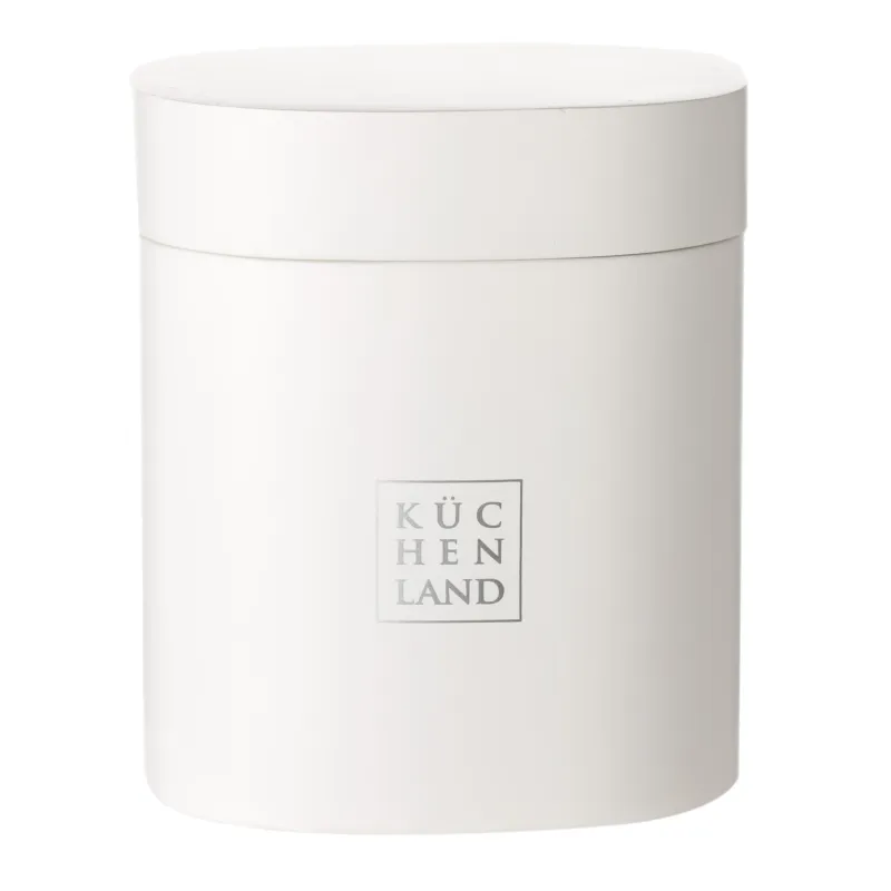 Шкатулка для ванной, 10х8 см, полирезин, белая, Vesta