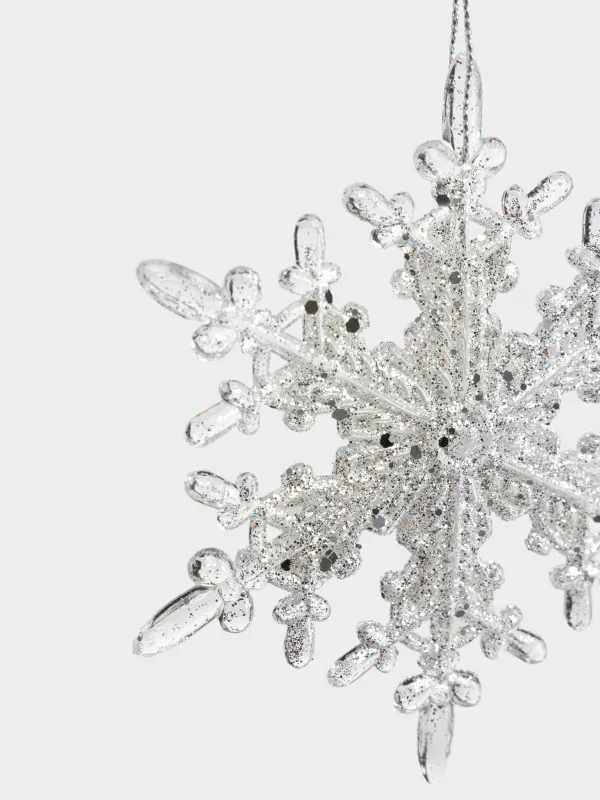 Игрушка елочная, 11 см, Снежинка, Figure sparkle, image-1