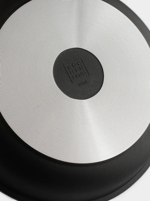 Сковорода, 24 см, съемная ручка, с покрытием, алюминий, Solution 2, image-7