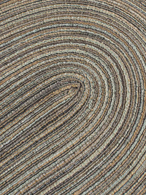 Салфетка под приборы, 30x45 см, полиэстер, овальная, серо-коричневая, Rotary, image-1