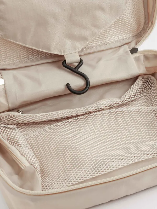 Косметичка дорожная, 27х18 см, полиэстер, бежевая, Easy Travel, image-10