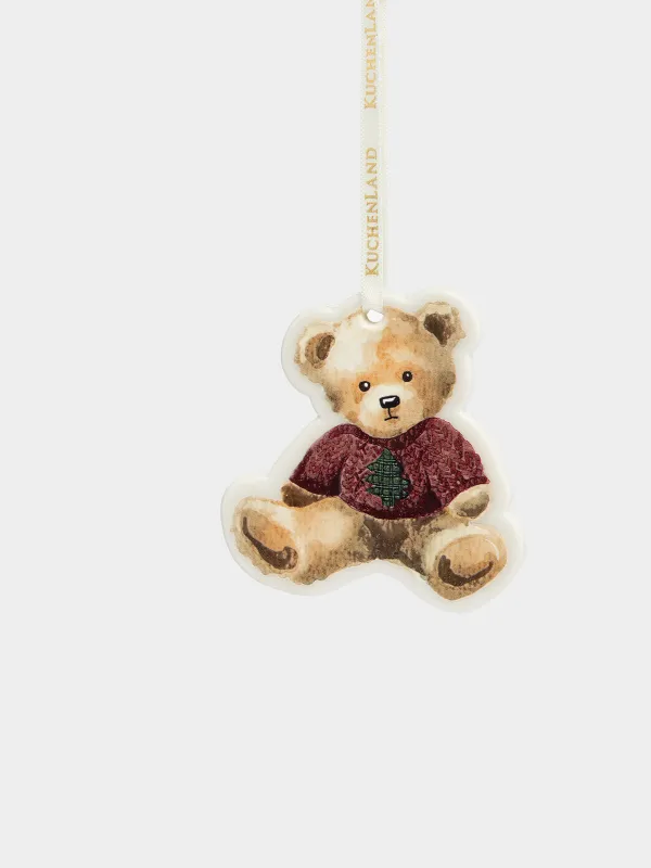 Игрушка елочная, 6 см, двусторонняя, Медведь, Figure christmas, image-1