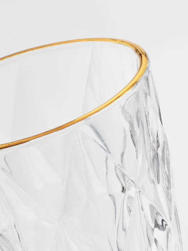 Стакан, 270 мл, 6 шт, с золотистым кантом, Rhomb gold, image-4